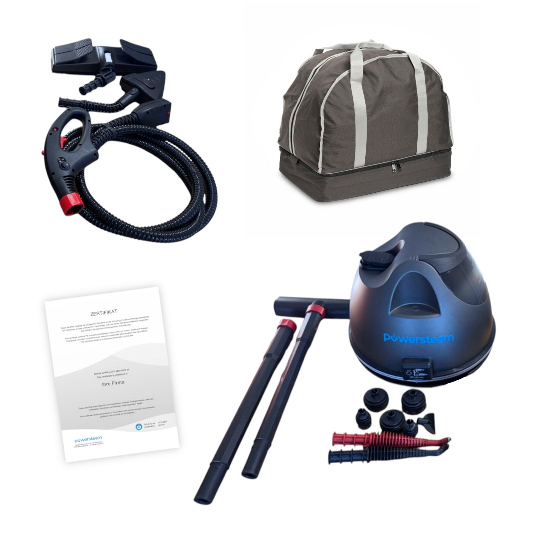 Umweltfreundlicher POWERSTEAM Classic mit Trockendampf-Technologie & robuster Verarbeitung.